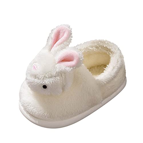 KEIZHUONIQIU Winter Plüsch Cotton Plüschhausschuhe Unisex Kinder Junge Mädchen Wärme Gefüttert Weiche Pantoffeln Indoor,Outdoor,Hause rutschfeste Slipper Socken Schuhe Stickmuster von tier
