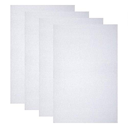 ROSENICE Aida-Stoff 4 Stück Kreuzstich Stoff Baumwolle Aida Stoff für Näharbeit DIY 12 von 18 Zoll 14 Count