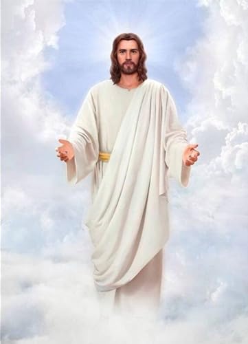 5D Diamant-Gemälde-Kreuzstich-Sets_Jesus Christus Diamond Painting_DIY Kreuzstich Stickerei Malerei Bild Stickpackung Painting (50x60cm)