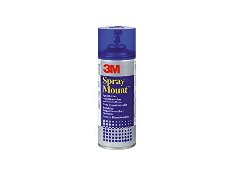 3M 051847 Sprühkleber Spray Mount(TM), wieder ablösbar, transparenter Auftrag, 400 ml