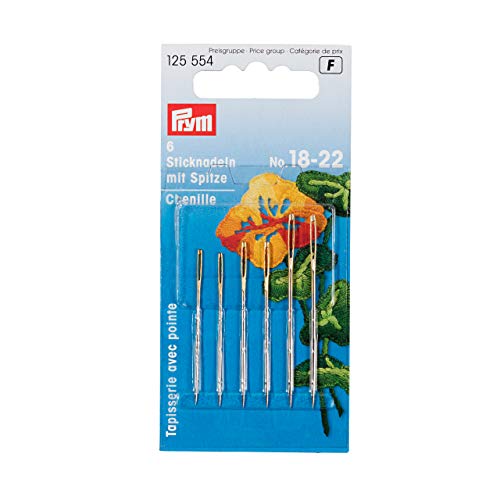 Sticknadeln mit Sp. ST 18-22 silberfarbig/goldfarbig