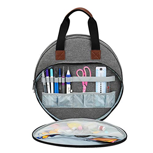 libelyef Sticktasche, tragbarer Tragetasche für Stickereiprojekte, multifunktionale Sticksets und Aufbewahrungstasche für Kreuzstich-Werkzeuge (nur Tasche)