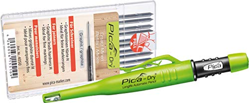 Pica Marker Dry Longlife Automatic Pen 3030 + 10 St. Graphit-Mine 4050, Ersatzminen, Härte H