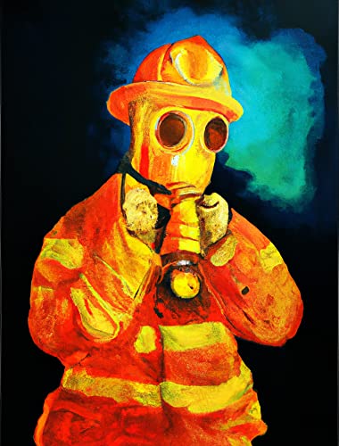 Diamond Painting_Feuerwehrmänner Diamond Painting_DIY Kreuzstich Stickerei Malerei Bild Stickpackung Painting (30x40cm)