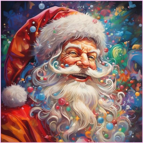 DIY 5D Diamond Painting Kits_Weihnachten Diamond Painting_Diamond Painting Stickerei Kunsthandwerk für Home Wall Decor (40x40cm)