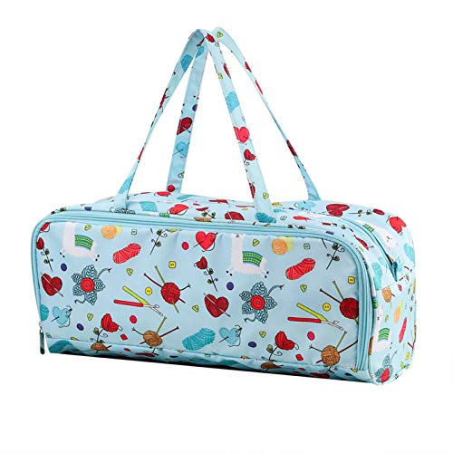 Gidenfly Große Stricktasche Tote Häkeln Stricknadeln Tasche, Haushaltsgarnlagerungstasche Organizer Strickwerkzeuge Aufbewahrungstasche Für Stricknadeln Stickereiprojekt 42.7x15x17.8cm