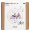 Rico Design Figurico Stickpackung Young Family 20cm