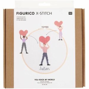 Rico Design Figurico Stickpackung You Rock My World 20cm