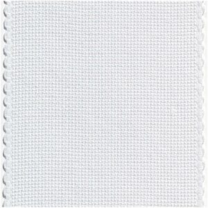 Rico Design Aidaband weiß mit Bogenkante 6 Stiche/cm 5cm