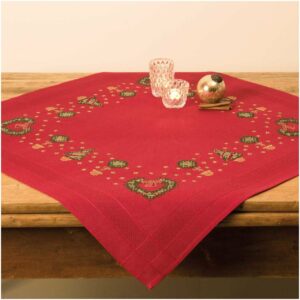 Rico Design Stickpackung Decke Buchsbaumherz 80x80cm