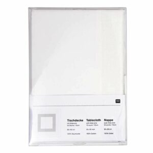 Rico Design Stickpackung Decke weiß Tupfen 90x90cm