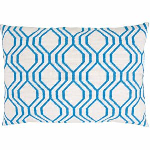 Rico Design Gobelin Kissen grafisch blau 50x35cm zum Sticken