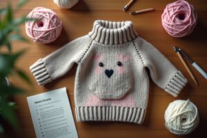 Hundepullover stricken mit Größentabelle