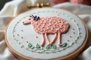 Schafe sticken: Anleitungen und Motive