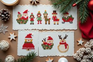 17 Kreuzstich-Muster für Weihnachten mit Kindern