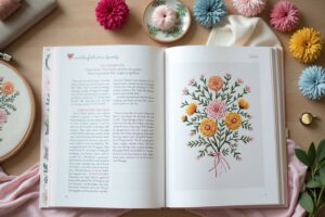 15 Blüten sticken Anleitungen