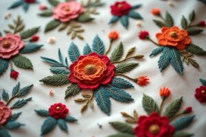 14 Blumenmuster sticken Ideen