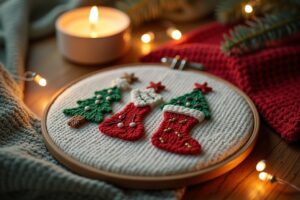 Weihnachtskreuzstiche selber sticken
